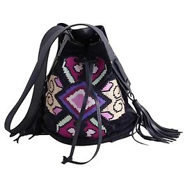 Isabel Marant Borsa a secchiello Silano blu navy