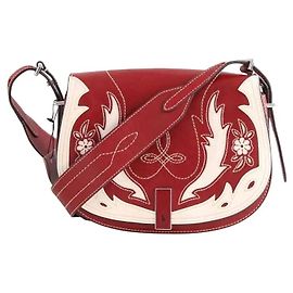 Ralph Lauren Borsa a tracolla Polo ID western saddle bag bordeaux