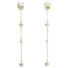 Autre Marque Ponte Vecchio Tropfenohrringe aus 18K Gold und Diamanten