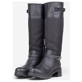 Prada 2000s Hybrid Buckle Biker Boots