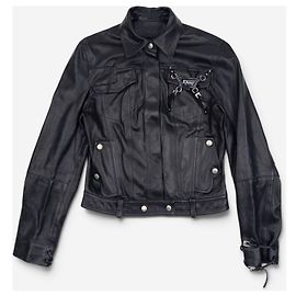 Autre Marque Dior by Galliano SS04 Bondage Punk Lederjacke