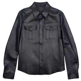 Camicia cargo militare in pelle Gucci by Tom Ford anni 2000