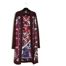 Hermès Twillaine Les Clés Ensemble aus Wolle und Seide