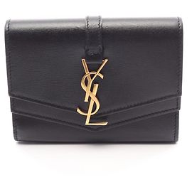 Autre Marque Saint Laurent Leather Card Case