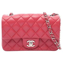 Borsa a tracolla Chanel Mini Matelassé Rosa