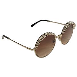 Chanel Gafas de sol redondas con perlas Mod. 4234