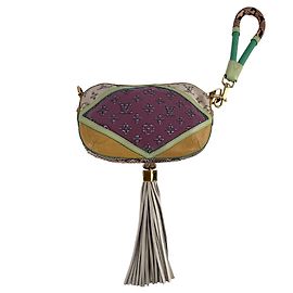 Louis Vuitton Bolsa Pouch Nightbird em couro e tecido multicolorida