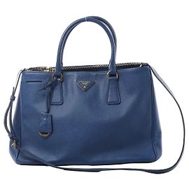 Bolsa 2Way Prada Galleria em couro Saffiano Lux, Azul 324823