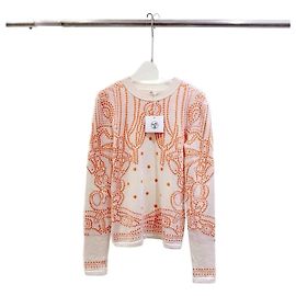 Malha de cashmere Hermès Laranja Tamanho 34