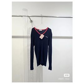 Malha Miu Miu de lã azul