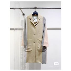 Cappotto Hermès Beige in Cashmere e Seta Taglia 34