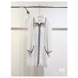 Chanel Rooftop series Tweed Coat White