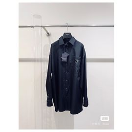 Prada Black Polyamide Coat