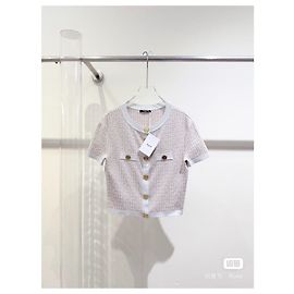 Jersey Balmain de lana blanco con estampado all over