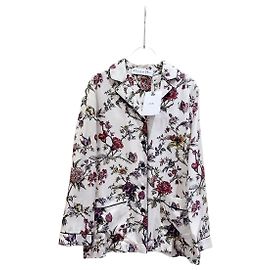 Autre Marque Dior Silk Floral Print Shirt Multicolor