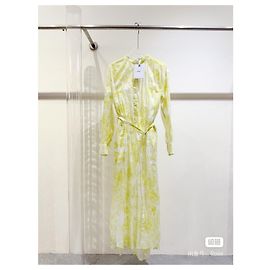 Autre Marque Vestido Dior de seda amarelo