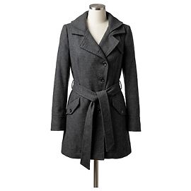 Pinko Grey Belted Coat