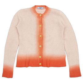 Prada AW11 Strick-Cardigan mit Ombré-Besatz