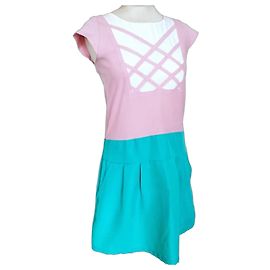 Autre Marque Compania Fantastica Vestido Bicolor Quadrille S/M