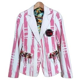 Autre Marque Ringspun Elvis Las Vegas Collector Wendbare Jacke Rosa