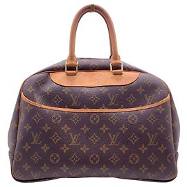 Louis Vuitton Bolso de mano de viaje Deauville Vintage en lona monograma marrón