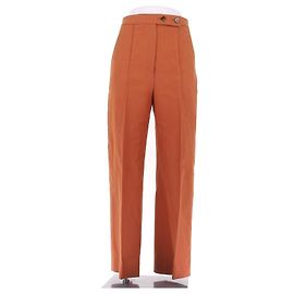 Khaite Orange gerade geschnittene Hose