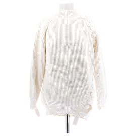 Pull en coton blanc Victoria Beckham