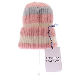 Autre Marque Berretto a righe rosa in lana BERENIKA CZARNOTA