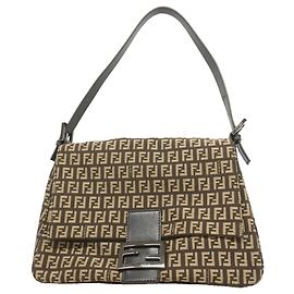Borsa a mano Fendi Zucchino in nylon e canvas