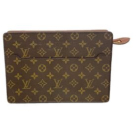 Louis Vuitton Monogram Pochette Homme Clutch Bag