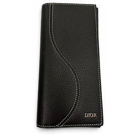 Christian Dior Portefeuille long en cuir Saddle Dior Homme