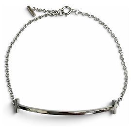 Autre Marque Bracciale Tiffany AU750 T Smile in oro bianco