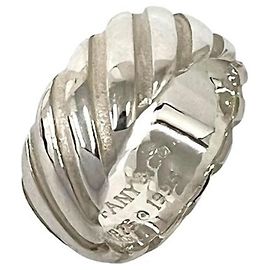 Autre Marque Tiffany & Co. Vintage breiter Ring mit Spiralrillen