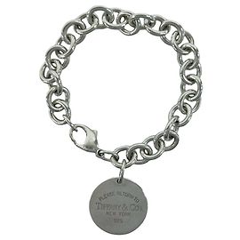 Autre Marque Bracciale con ciondolo Return to Round Tag Vintage di Tiffany & Co.