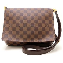 Bolso de hombro largo Louis Vuitton Damier Musette Tango