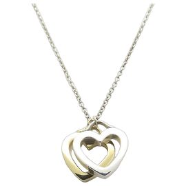 Autre Marque Tiffany & Co. Sentimental Double Heart Halskette