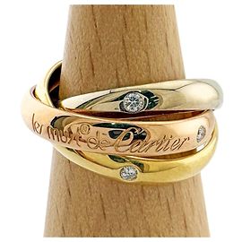 Anillo Cartier Trinity en oro 18K y diamantes