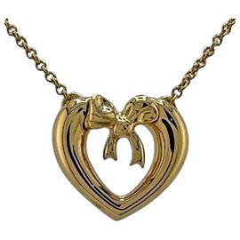 Autre Marque Collar de Corazón en Oro Amarillo de 18K Tiffany & Co.