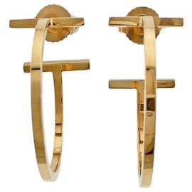 Autre Marque Tiffany & Co. T Wire Bar Creolen aus Roségold