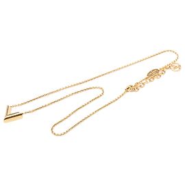 Louis Vuitton Gold Plated Gold Essential V Supple Halskette