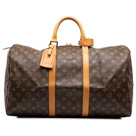 Louis Vuitton Brown Monogram Keepall 50