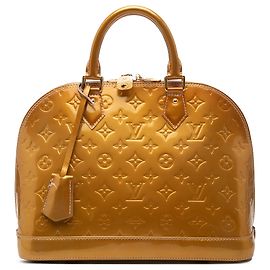 Louis Vuitton Gold Monogram Vernis Alma PM