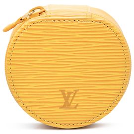 Louis Vuitton Yellow Epi Ecrin Bijoux Travel Jewelry Case