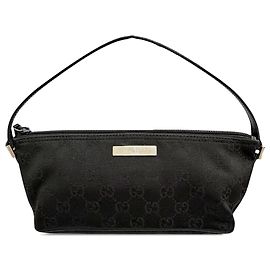 Gucci Black GG Canvas Boat