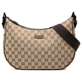 Borsa a tracolla Gucci in tela GG beige