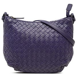 Bottega Veneta Borsa a tracolla Small Nappa Intrecciato Viola