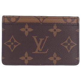Portacarte Louis Vuitton Brown Monogram Reverse