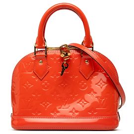 Louis Vuitton Orange Monogram Vernis Alma BB