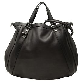 Borsa Tote Convertibile Abbey D Ring Gucci in pelle di vitello liscia nera