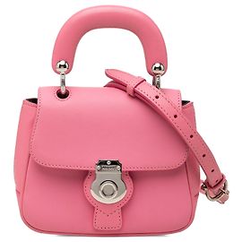 mala Burberry Pink Mini Trench Calfskin DK88 com pega superior